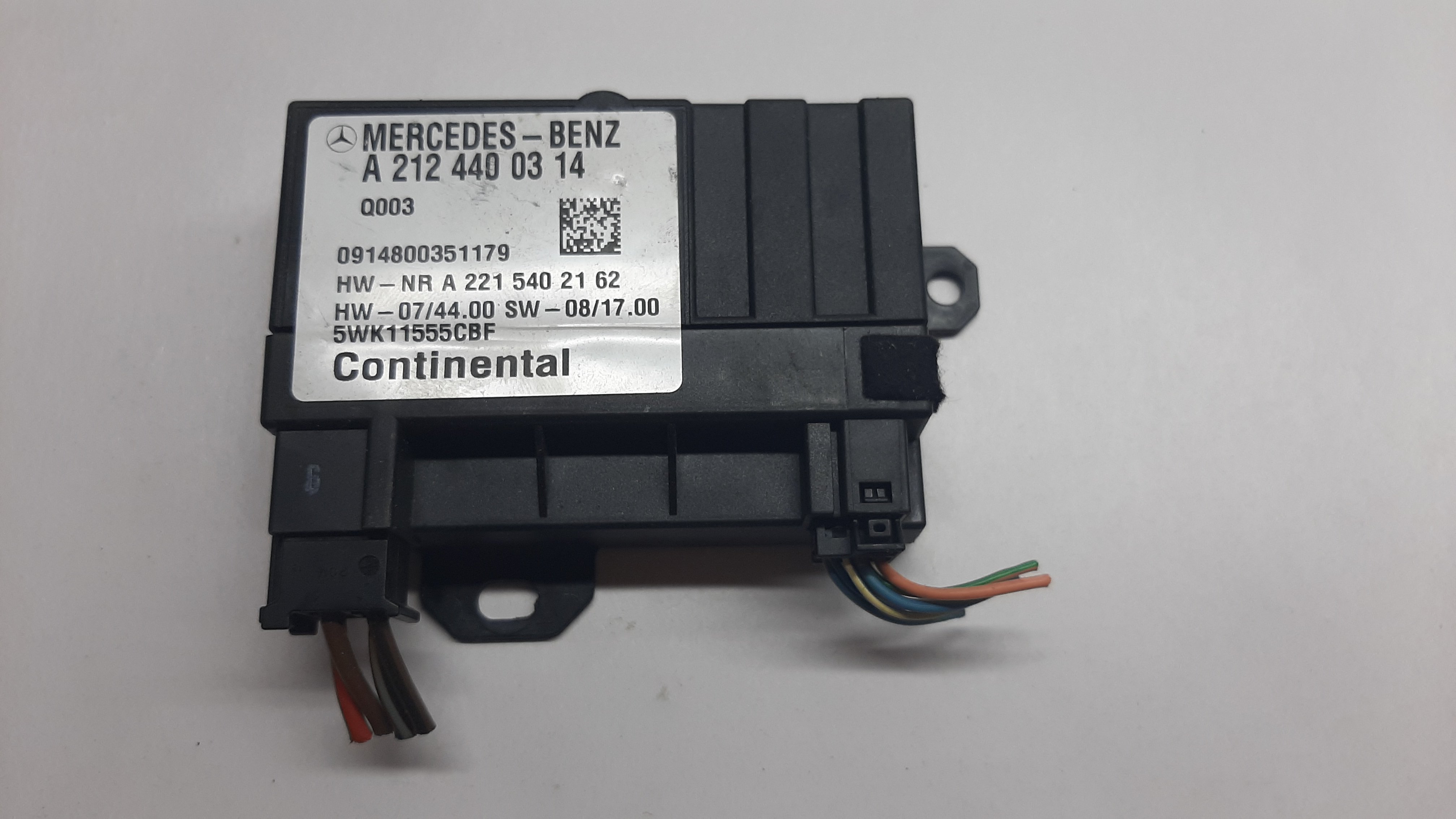Mercedes-Benz C (W204) Berline a coffre / 4 portes 3.0 C-300 V6 24V 4-Matic (M272.948) UNITE ELECTRONIQUE 2010 A2124400314/5WK11555CBF A2124400314|MERCEDES-BENZ